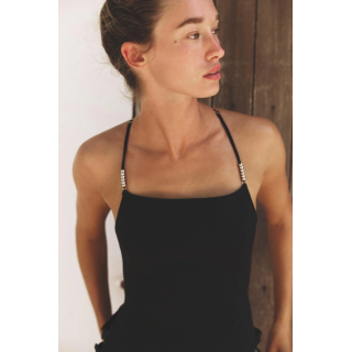 ТРИКОТАЖНЫЙ ТОП С ШАРИКАМИ