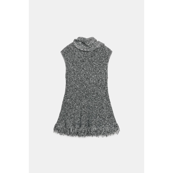 ТОП С ШАРФОМ И РВАНЫМ КРАЕМ