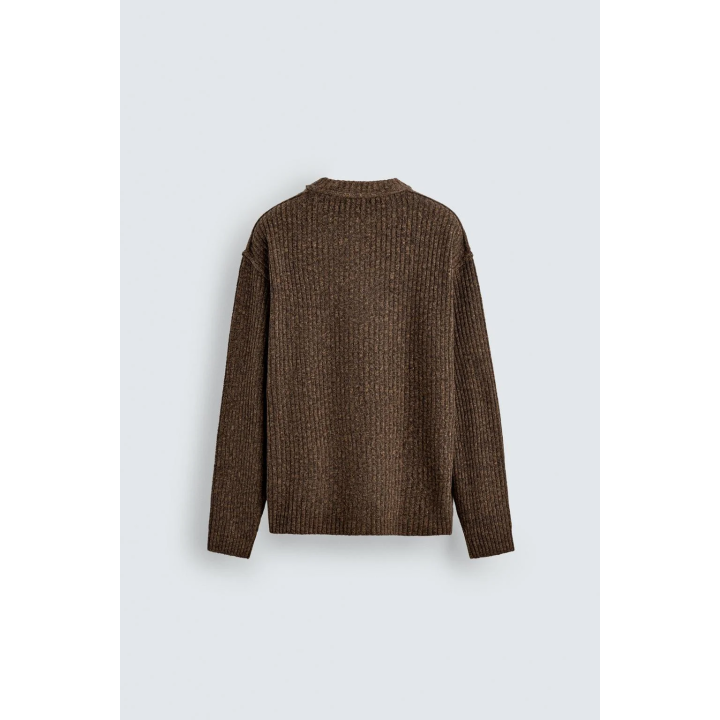 СВИТЕР В РУБЧИК С НАДПИСЬЮ