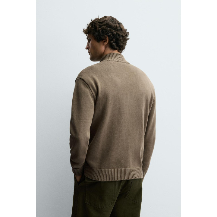 ВЯЗАНЫЙ КАРДИГАН НА МОЛНИИ