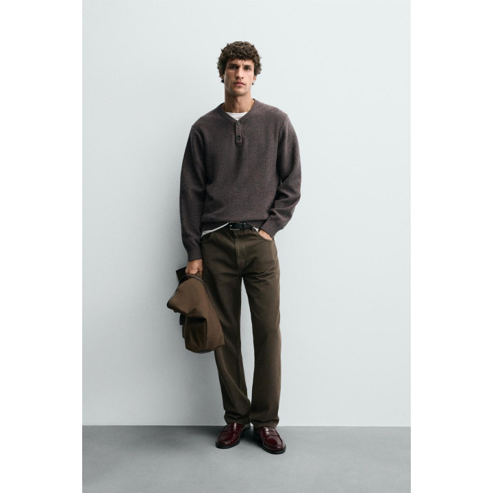 ДЖЕМПЕР С ВОРОТНИКОМ НА ПУГОВИЦАХ