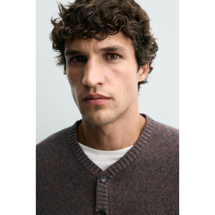 ДЖЕМПЕР С ВОРОТНИКОМ НА ПУГОВИЦАХ