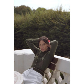 БОЛЬШАЯ РЕЗИНКА ДЛЯ ВОЛОС ИЗ ГАЗЫ С КОНТРАСТОМ