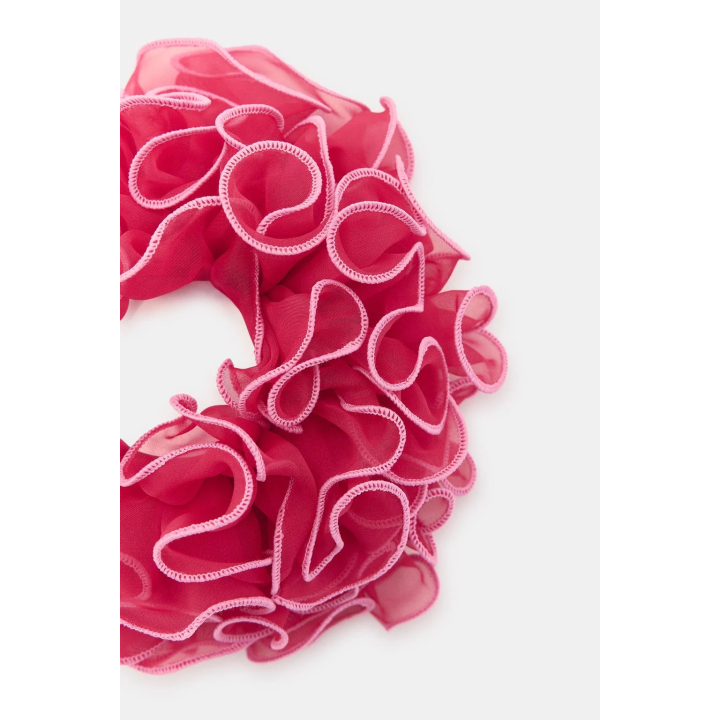 БОЛЬШАЯ РЕЗИНКА ДЛЯ ВОЛОС ИЗ ГАЗЫ С КОНТРАСТОМ