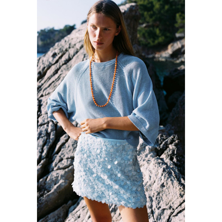 МИНИ-ЮБКА С ПАЙЕТКАМИ