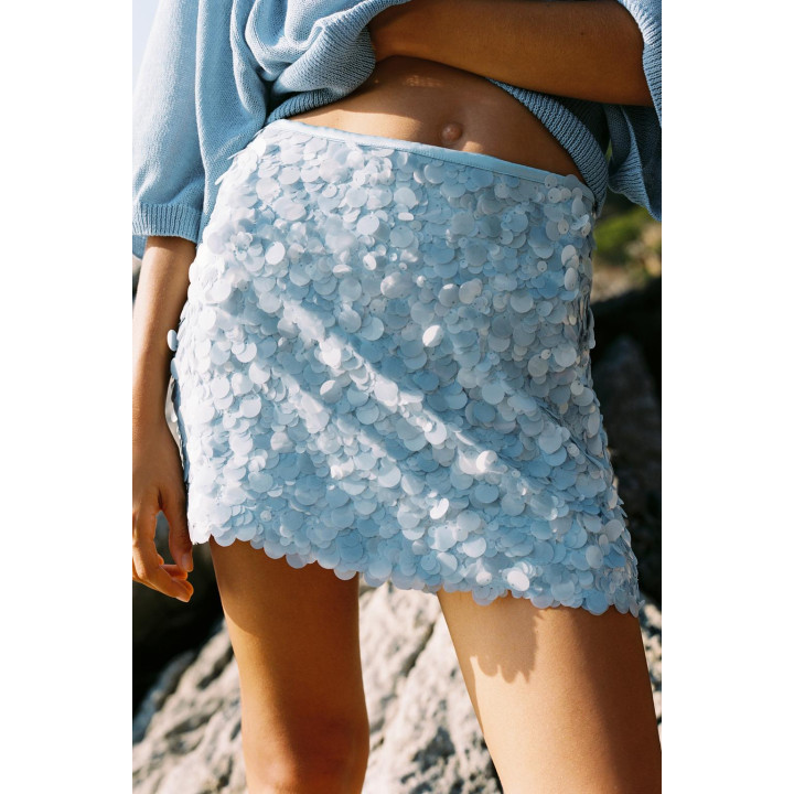 МИНИ-ЮБКА С ПАЙЕТКАМИ