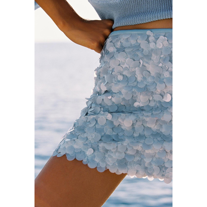 МИНИ-ЮБКА С ПАЙЕТКАМИ