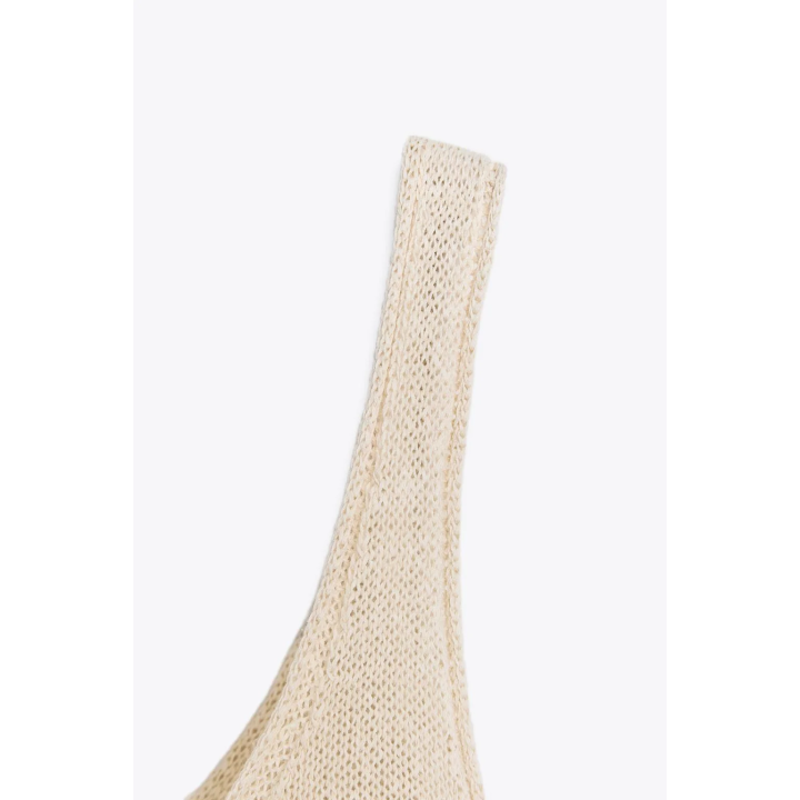 ТРИКОТАЖНЫЙ ТОП ИЗ СМЕСОВОГО ЛЬНА