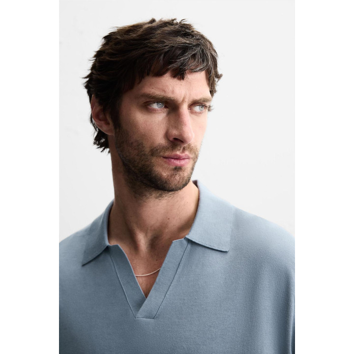 ТРИКОТАЖНОЕ ПОЛО ИЗ СМЕСИ ХЛОПКА