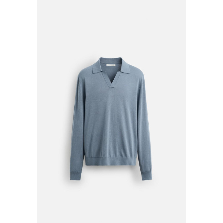 ТРИКОТАЖНОЕ ПОЛО ИЗ СМЕСИ ХЛОПКА