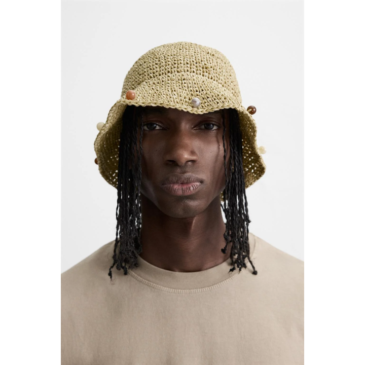 ВЯЗАНАЯ КРЮЧКОМ ПАНАМА С БУСИНАМИ