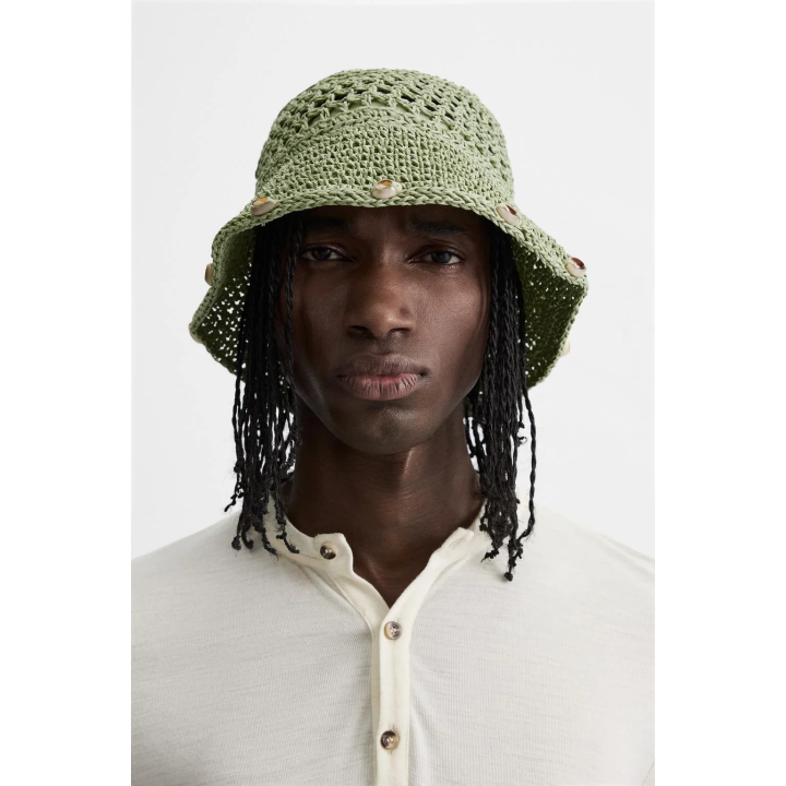 ВЯЗАНАЯ ПАНАМА С РАКУШКАМИ