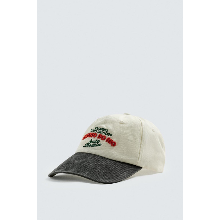 КЕПКА С КОНТРАСТНОЙ ВЫШИВКОЙ