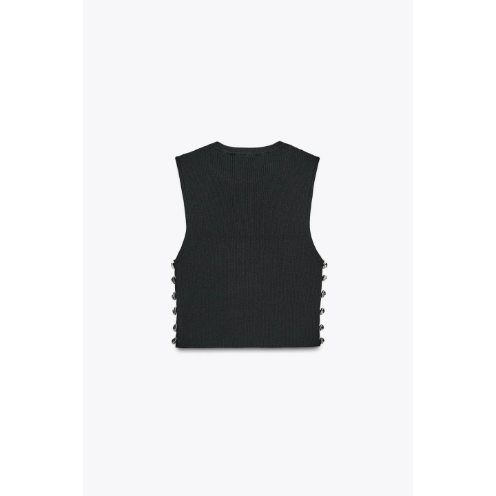 ТРИКОТАЖНЫЙ ТОП В РУБЧИК