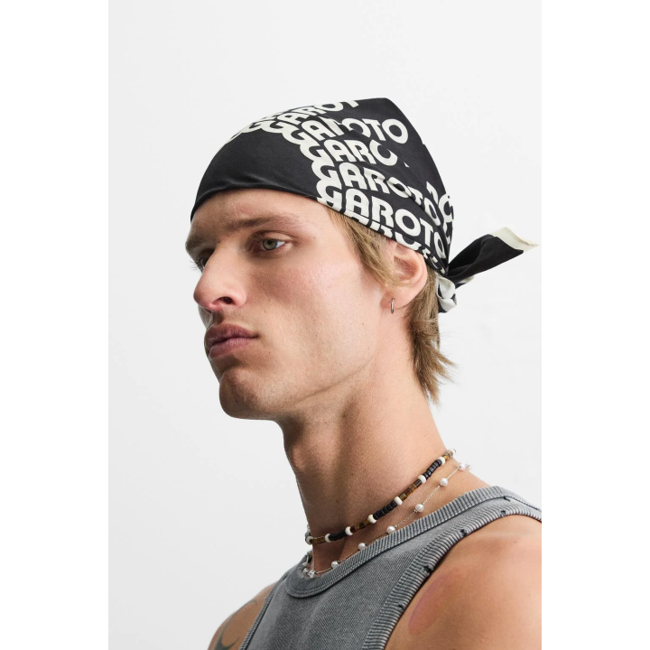 Повязка для волос с текстовым принтом