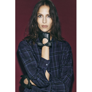 КОЖАНЫЕ ПЕРЧАТКИ С БАНТОМ