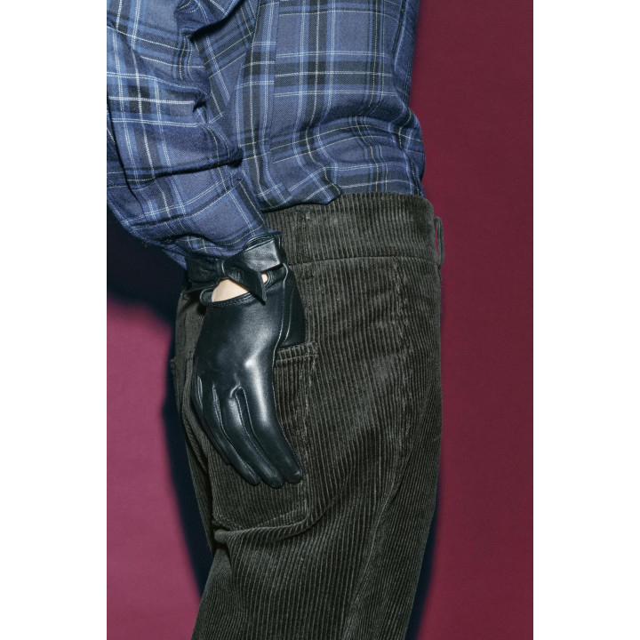 КОЖАНЫЕ ПЕРЧАТКИ С БАНТОМ