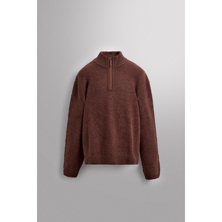 Джемпер с молнией contrast quarter-zip