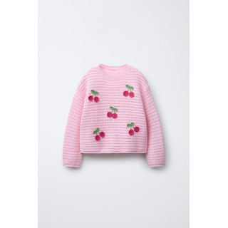 ТРИКОТАЖНЫЙ ДЖЕМПЕР С ВИШНЯМИ