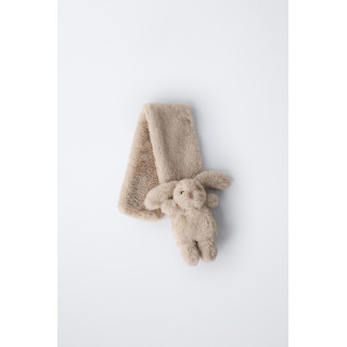 ШАРФ ИЗ ИСКУССТВЕННОГО МЕХА С ДЕТАЛЬЮ «КРОЛИК»