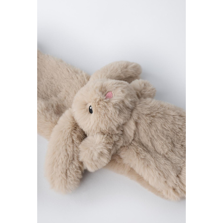 ШАРФ ИЗ ИСКУССТВЕННОГО МЕХА С ДЕТАЛЬЮ «КРОЛИК»