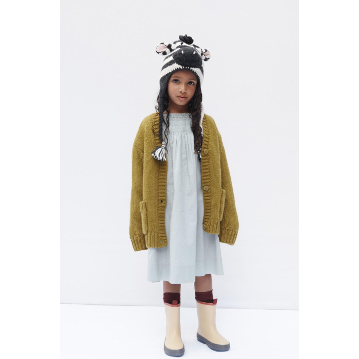 Кардиган из шерсти ограниченной серии из шерстяно-шерстяного вязаного полотна