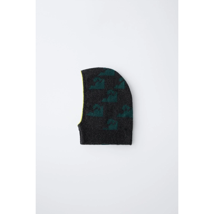 Вязанный балаклава с принтом, коллекция для горнолыжников