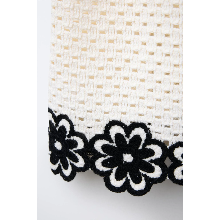 Юбка из вязанного крючком с кружевным узором