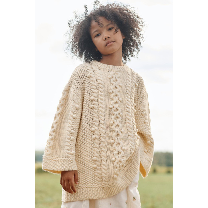 Платье limited edition с вязаным узором и вышивкой