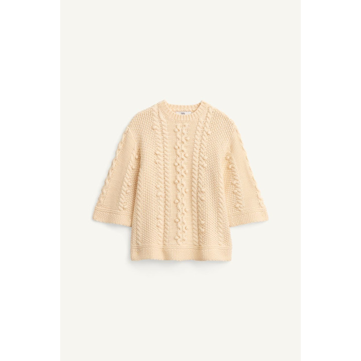 Платье limited edition с вязаным узором и вышивкой