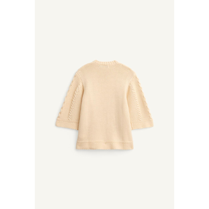 Платье limited edition с вязаным узором и вышивкой