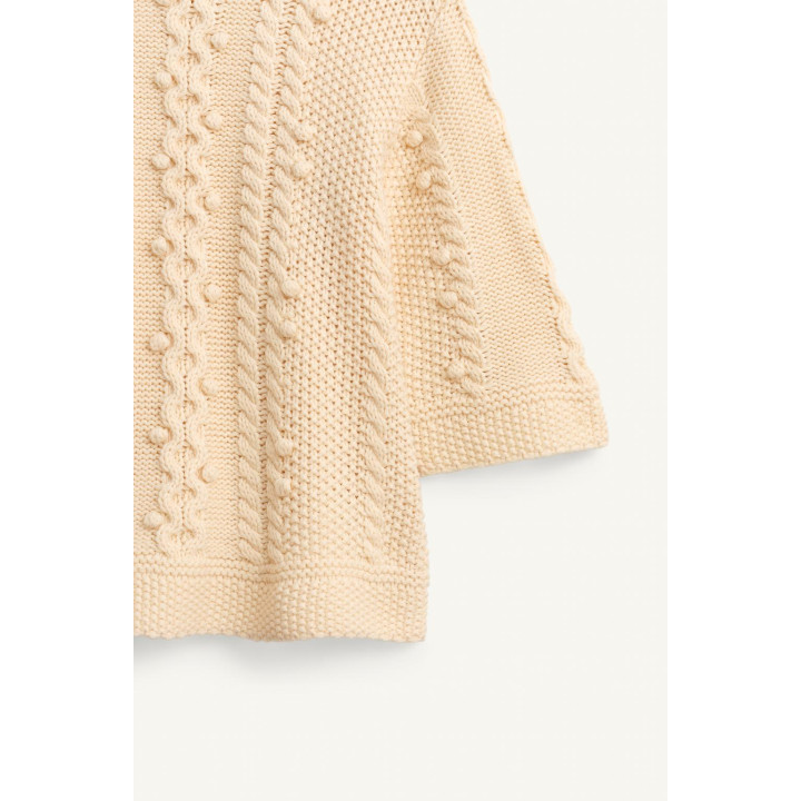 Платье limited edition с вязаным узором и вышивкой