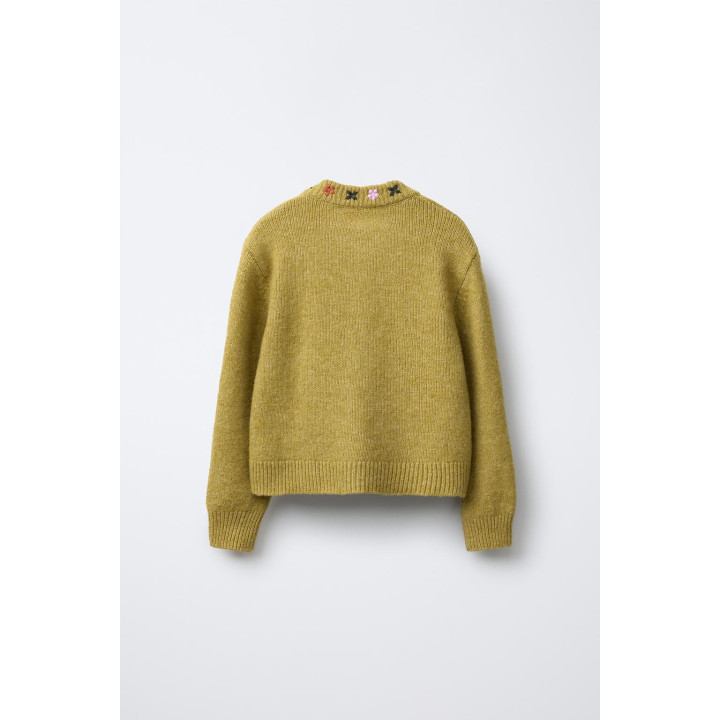 КАРДИГАН С ВЫШИВКОЙ ЦВЕТОВ