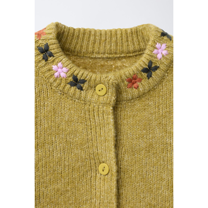 КАРДИГАН С ВЫШИВКОЙ ЦВЕТОВ