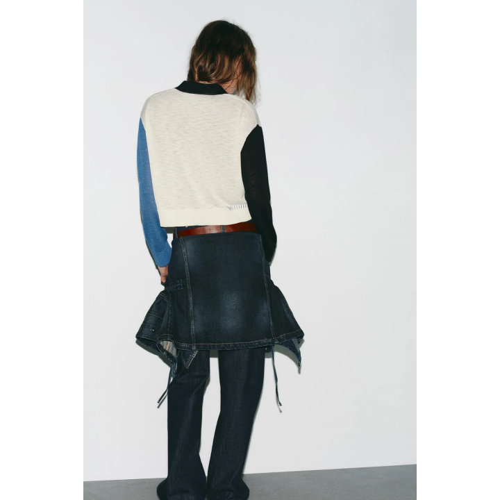 КАРДИГАН С КОНТРАСТНЫМИ ДЕТАЛЯМИ