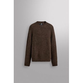 СВИТЕР ИЗ РЕЛЬЕФНОЙ ТКАНИ С ШЕРСТЬЮ