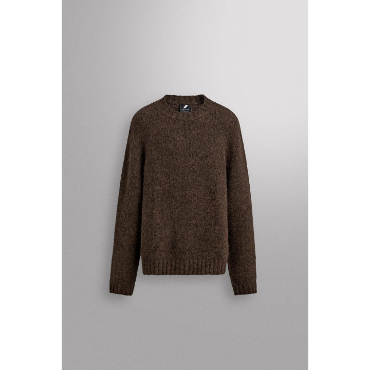 СВИТЕР ИЗ РЕЛЬЕФНОЙ ТКАНИ С ШЕРСТЬЮ