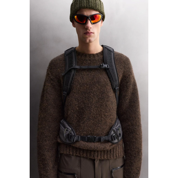 СВИТЕР ИЗ РЕЛЬЕФНОЙ ТКАНИ С ШЕРСТЬЮ