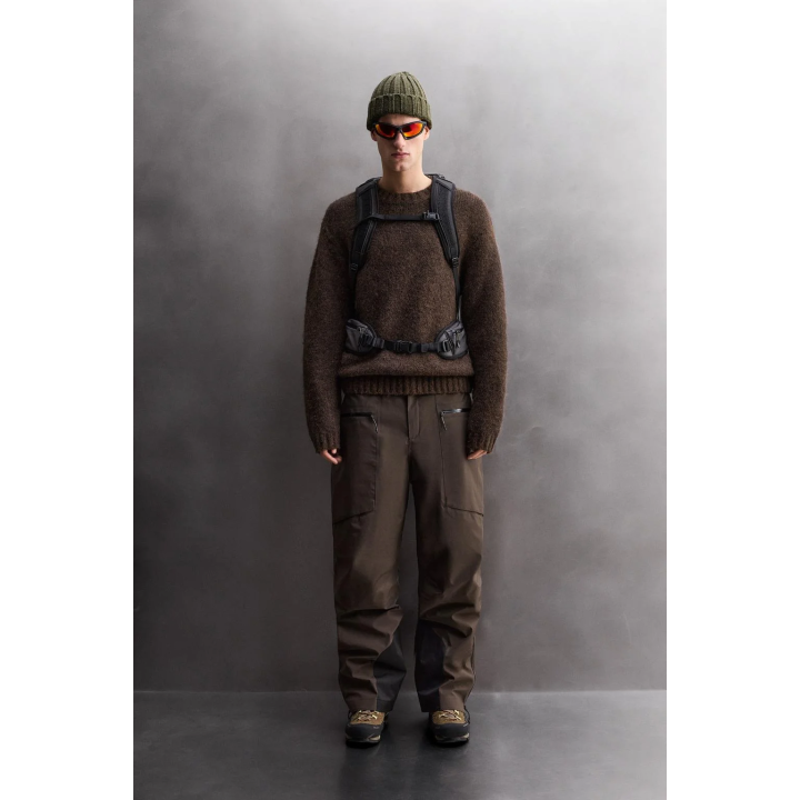 СВИТЕР ИЗ РЕЛЬЕФНОЙ ТКАНИ С ШЕРСТЬЮ