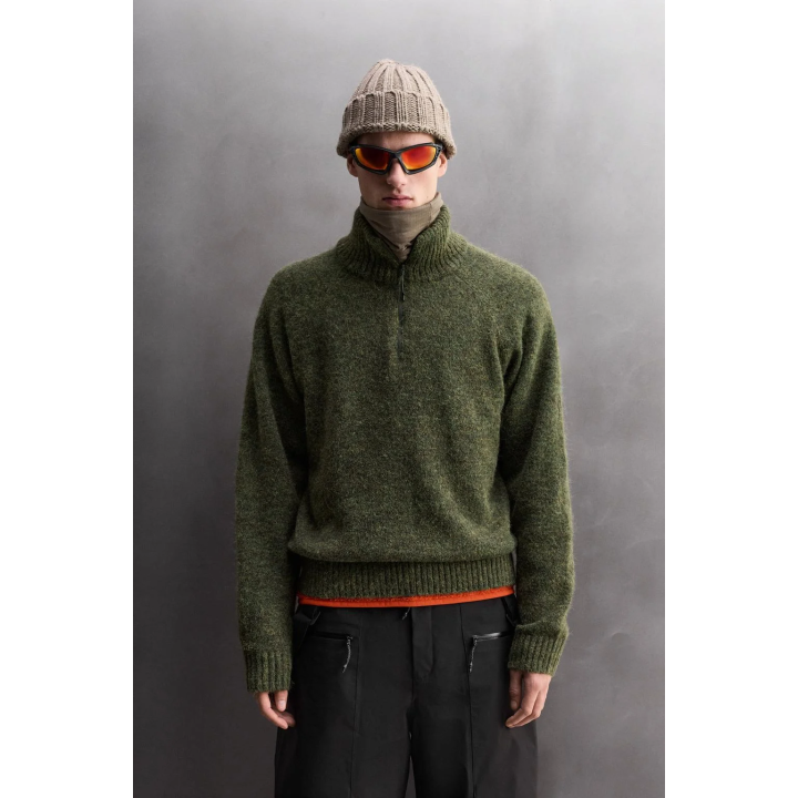 СВИТЕР ИЗ ШЕРСТИ С ВОРОТНИКОМ НА МОЛНИИ