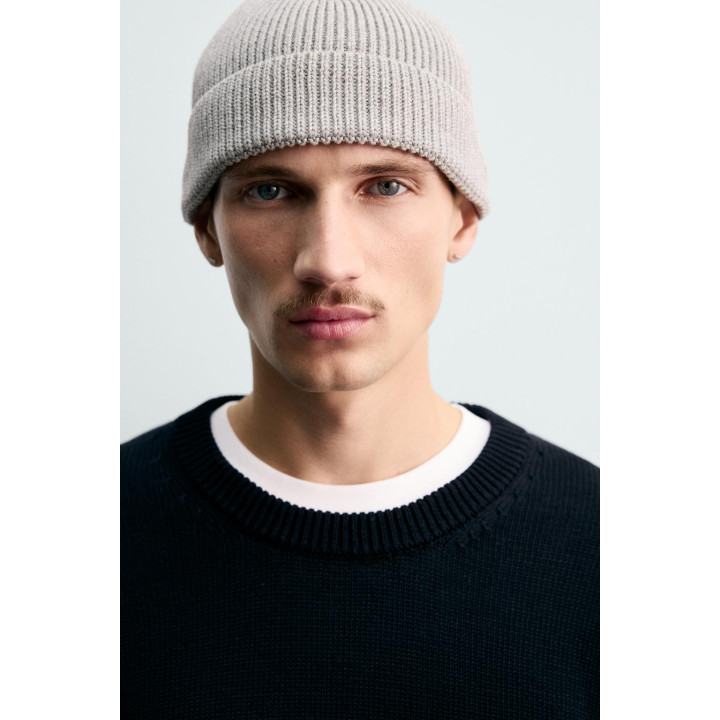 ТРИКОТАЖНАЯ ШАПКА ИЗ ХЛОПКА И КАШЕМИРА