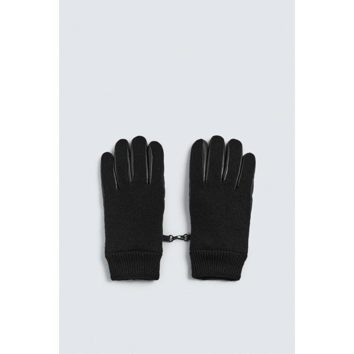 КОЖАНЫЕ ПЕРЧАТКИ В КОМБИНАЦИИ С ТРИКОТАЖЕМ