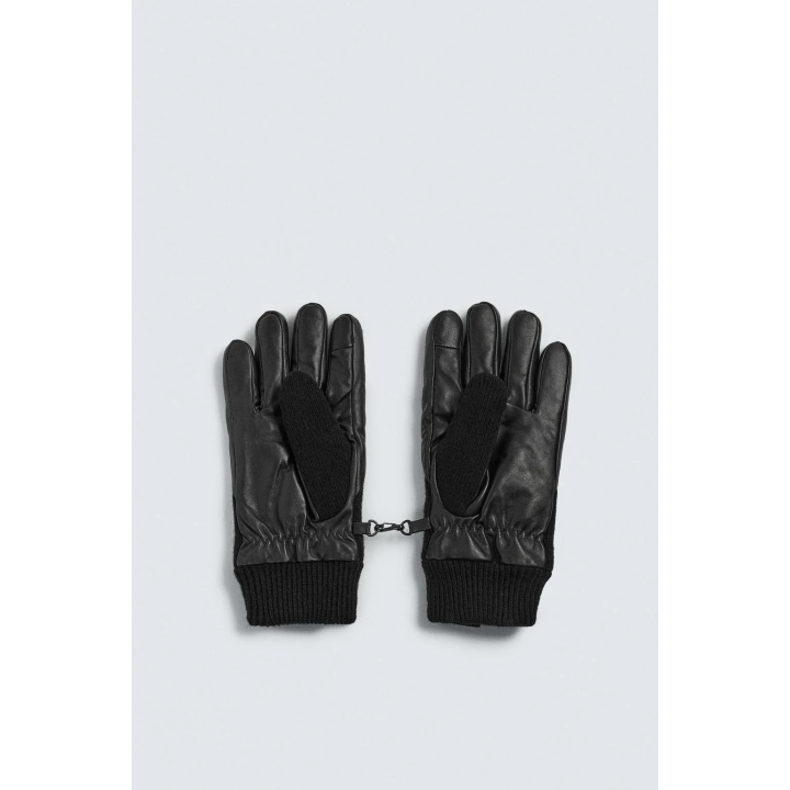 КОЖАНЫЕ ПЕРЧАТКИ В КОМБИНАЦИИ С ТРИКОТАЖЕМ