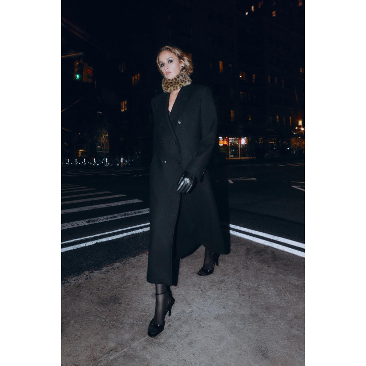 Поверхностная кожа пальчики с искусственным мехом и животным принтом