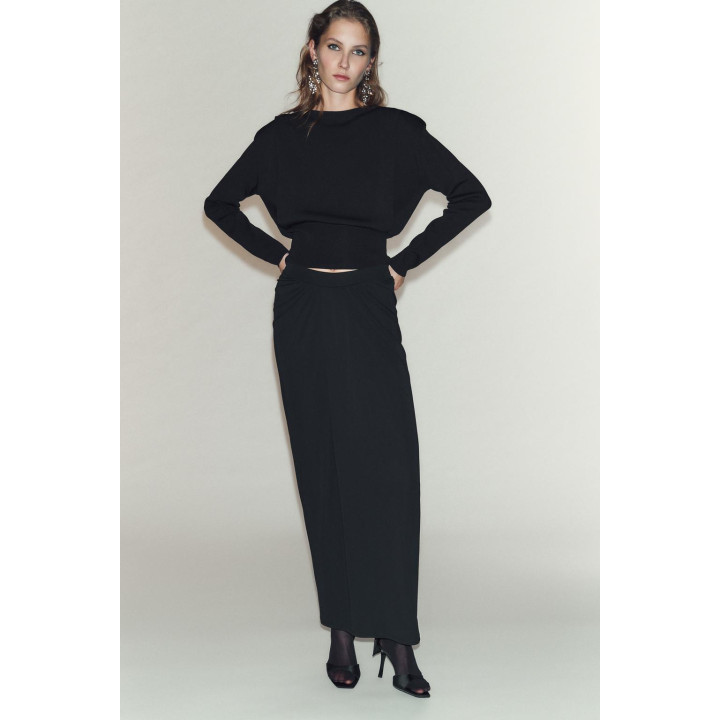 ТРИКОТАЖНЫЙ ТОП С ПОДПЛЕЧНИКАМИ