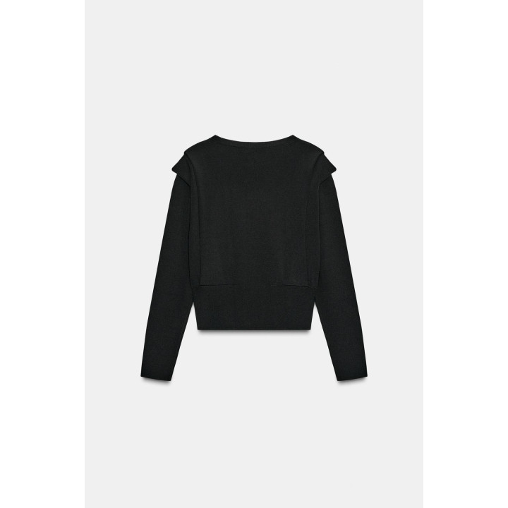 ТРИКОТАЖНЫЙ ТОП С ПОДПЛЕЧНИКАМИ