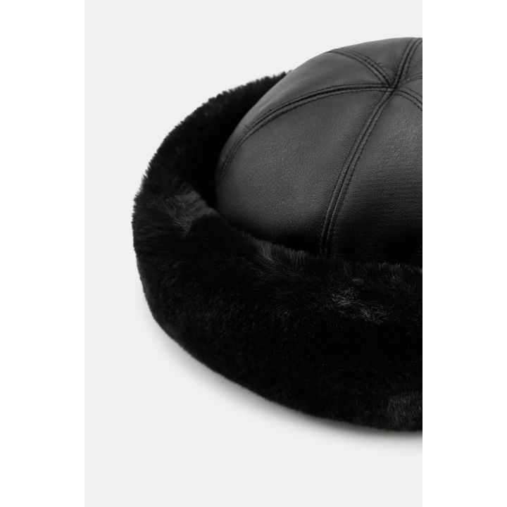 ДВУСТОРОННЯЯ ШАПКА ИЗ ИСКУССТВЕННОГО МЕХА