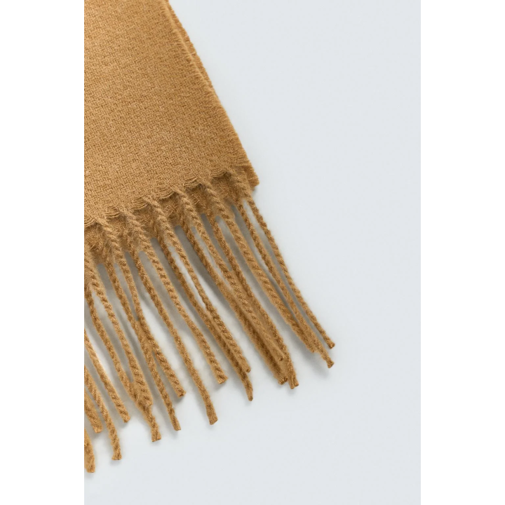 УЗКИЙ ШАРФ С БАХРОМОЙ