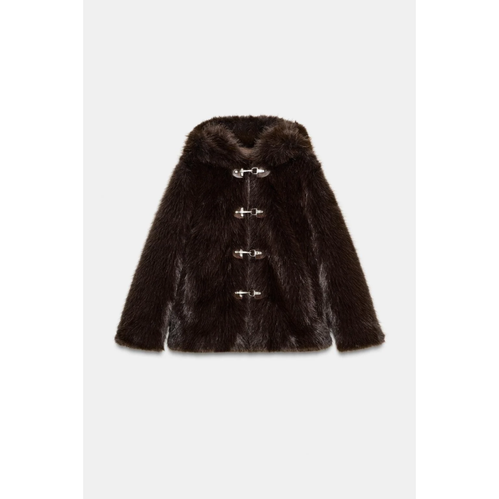 КОРОТКОЕ ПАЛЬТО ИЗ ИСКУССТВЕННОГО МЕХА — ZW COLLECTION