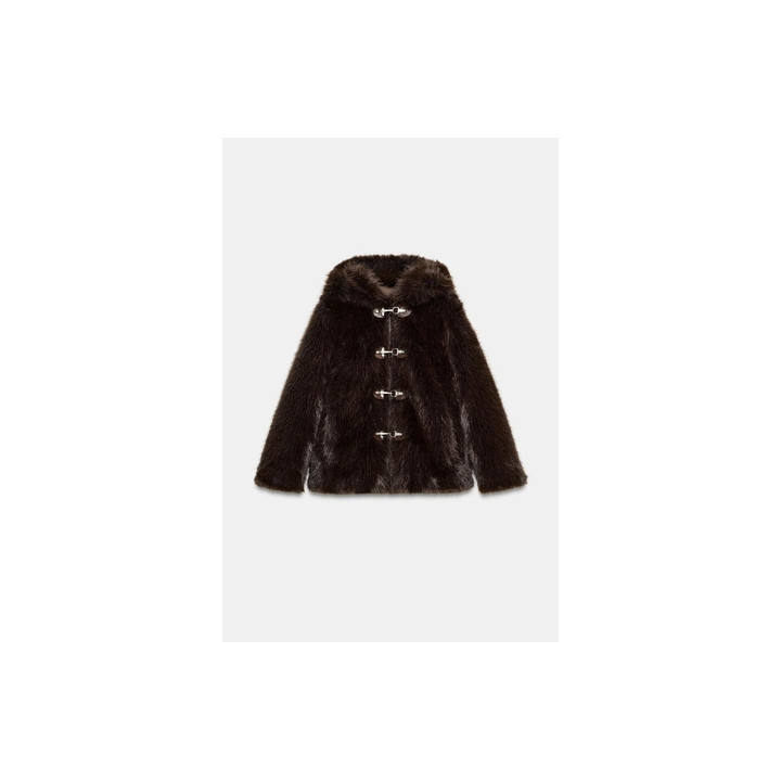 КОРОТКОЕ ПАЛЬТО ИЗ ИСКУССТВЕННОГО МЕХА — ZW COLLECTION